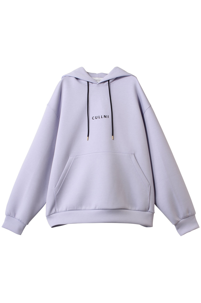 クルニ/CULLNIの【UNISEX】CULLNI ロゴエンブロイダリーフーディー(ラベンダー/25-SS-008)