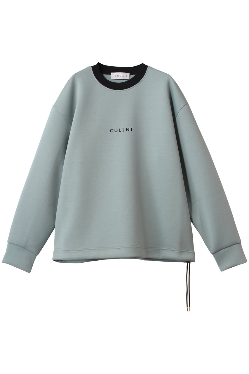 クルニ/CULLNIの【UNISEX】CULLNI ロゴ エンブロイダリー ドローストリング プルオーバー(ミント/25-SS-010B)