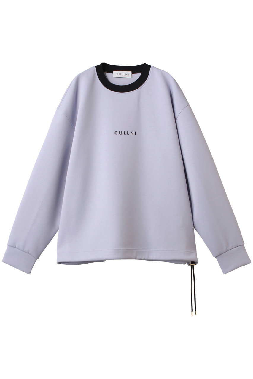 クルニ/CULLNIの【UNISEX】CULLNI ロゴ エンブロイダリー ドローストリング プルオーバー(ラベンダー/25-SS-010B)