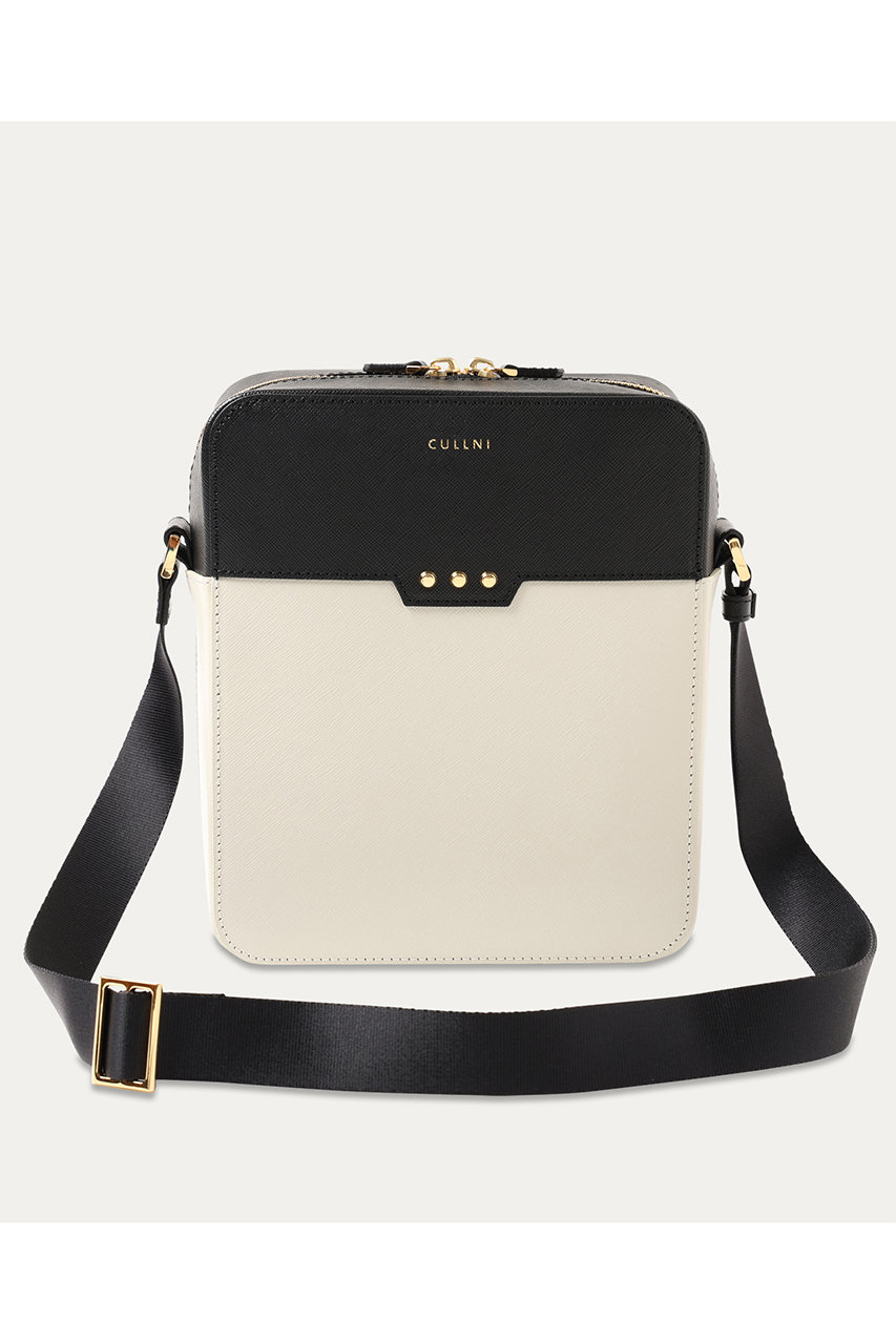 CULLNI 【UNISEX】Square Leather ショルダーバッグ (マッシュルーム, ONESIZE) クルニ ELLE SHOP CULLNI 【UNISEX】Square Leather ショルダーバッグ (マッシュルーム, ONESIZE) クルニ ELLE SHOP