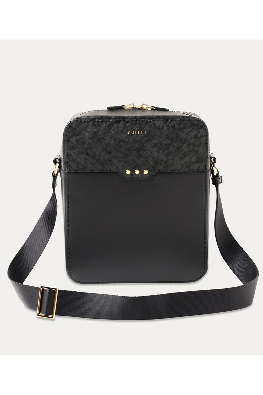 CULLNI 【UNISEX】Square Leather ショルダーバッグ (ブラック, ONESIZE) クルニ ELLE SHOP CULLNI 【UNISEX】Square Leather ショルダーバッグ (ブラック, ONESIZE) クルニ ELLE SHOP