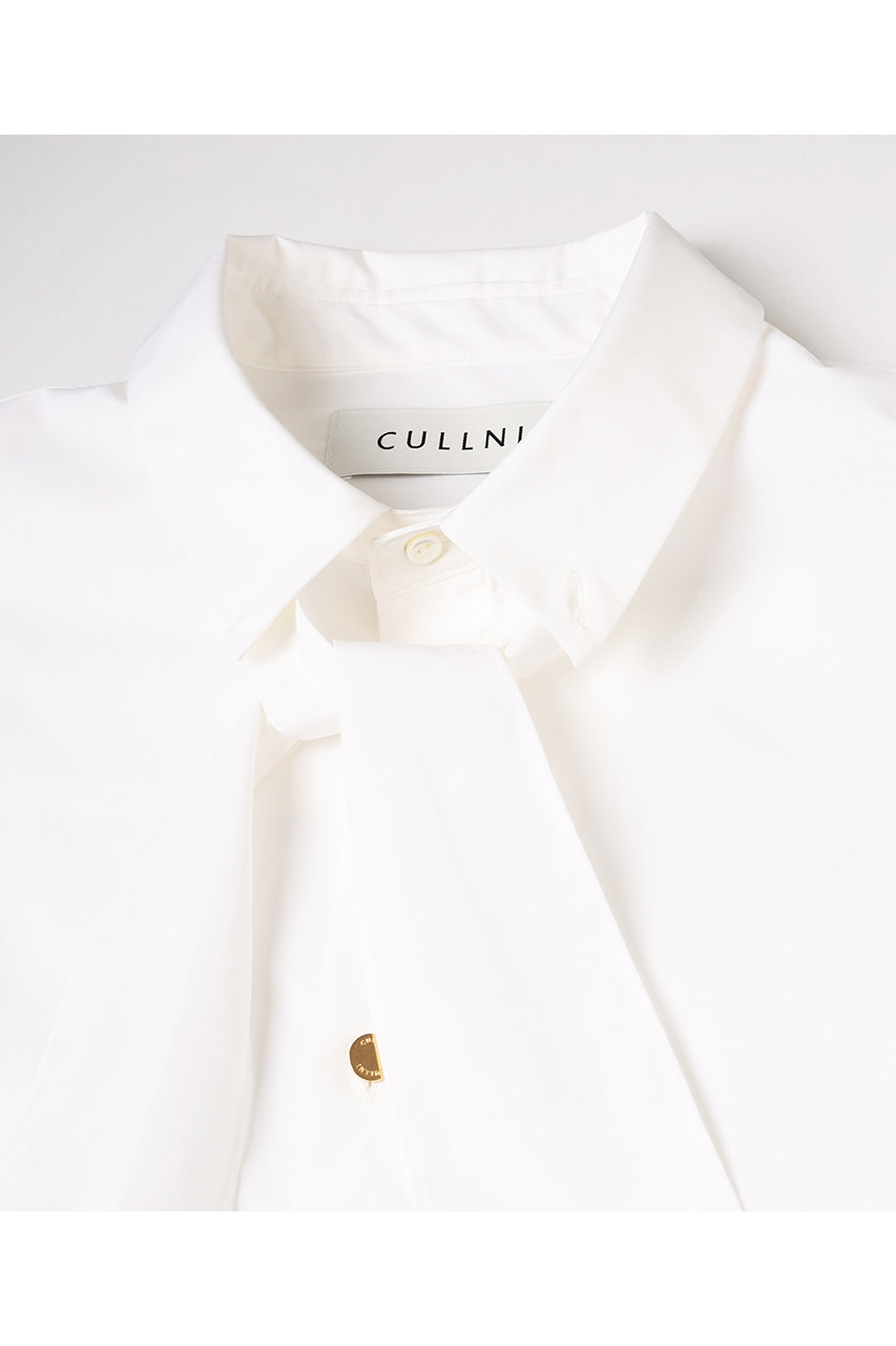 cullni クルニ リボン タイ ボウタイ シャツ ホワイト CULLNI(クルニ)｜【UNISEX】ハイカウントブロード ボウタイ