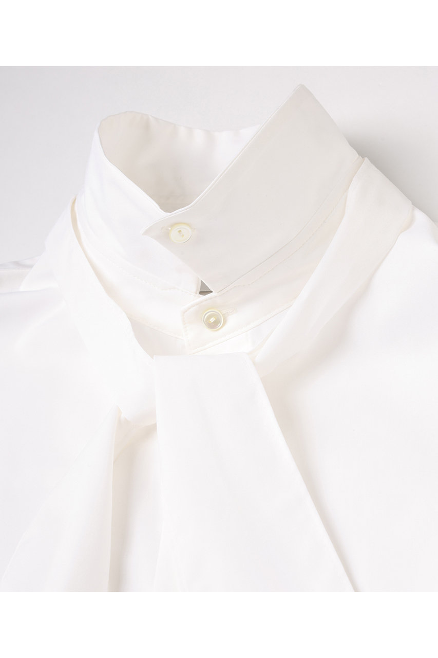 cullni クルニ リボン タイ ボウタイ シャツ ホワイト CULLNI（クルニ）の「STUDIOUS別注 BOWTIE SHIRTS（シャツ