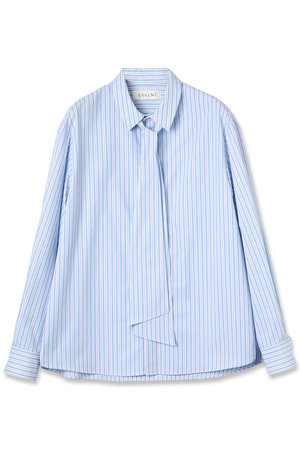 クルニ/CULLNIの【UNISEX】ストライプ ボウタイシャツ(110400/110403)