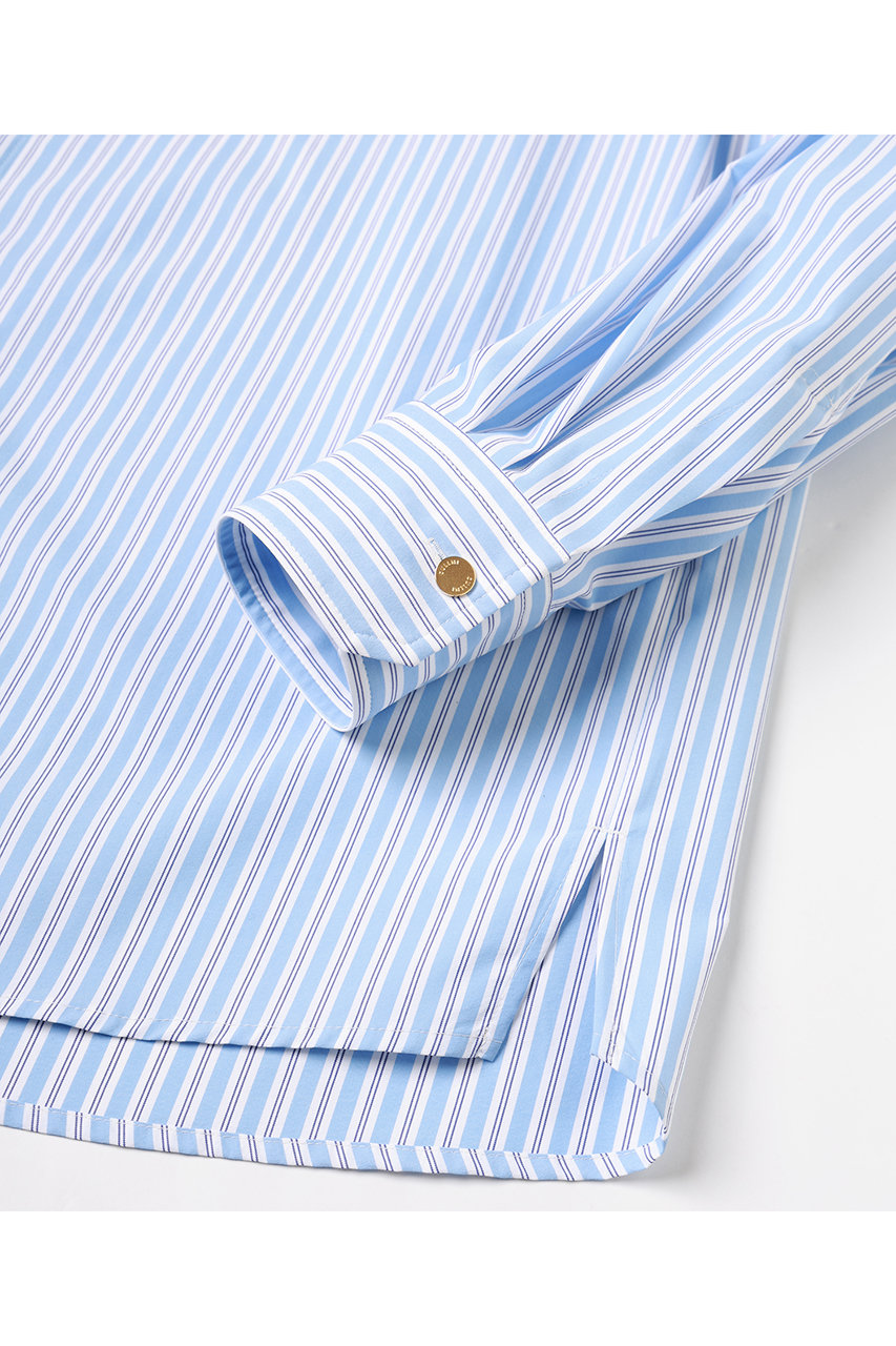 CULLNI(クルニ)｜【UNISEX】ストライプ ボウタイシャツ/サックス