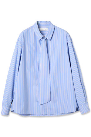 クルニ/CULLNIの【UNISEX】ストライプ ボウタイシャツ(110400/110403)