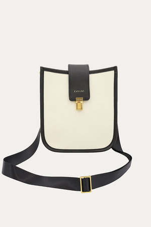 クルニ/CULLNIのClasp lock Leather ミニショルダーバッグ(120100/120102)