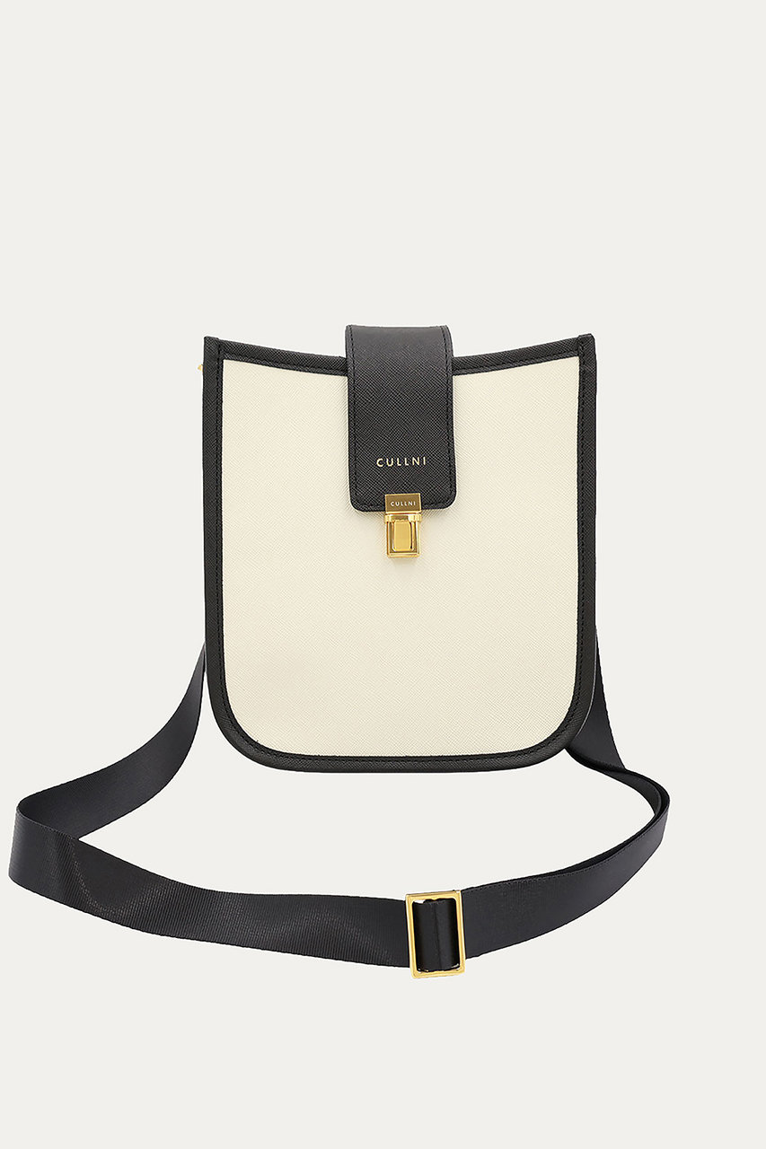 CULLNI Clasp lock Leather ミニショルダーバッグ (マッシュルーム, ONESIZE) クルニ ELLE SHOP CULLNI Clasp lock Leather ミニショルダーバッグ (マッシュルーム, ONESIZE) クルニ ELLE SHOP