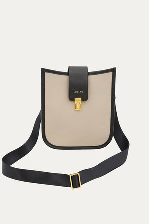 クルニ/CULLNIのClasp lock Leather ミニショルダーバッグ(120100/120102)