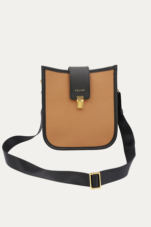 クルニ/CULLNIのClasp lock Leather ミニショルダーバッグ(120100/120102)