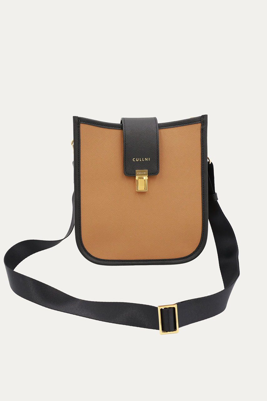 CULLNI Clasp lock Leather ミニショルダーバッグ (アンバー, ONESIZE) クルニ ELLE SHOP CULLNI Clasp lock Leather ミニショルダーバッグ (アンバー, ONESIZE) クルニ ELLE SHOP