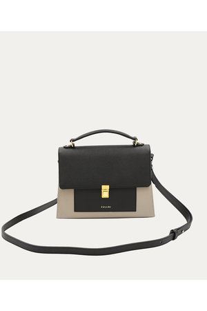 クルニ/CULLNIのClasp lock Leather Pocket ハンドバッグ(120600/120602)