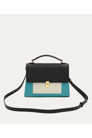 クルニ/CULLNIのClasp lock Leather Pocket ハンドバッグ(120600/120602)