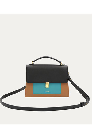 クルニ/CULLNIのClasp lock Leather Pocket ハンドバッグ(120600/120602)