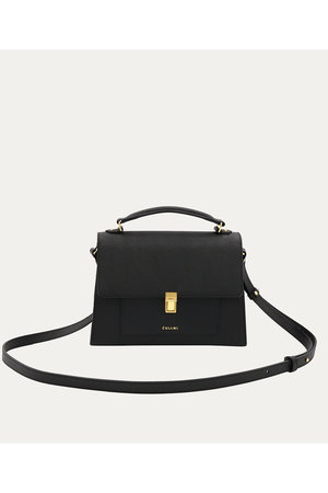 クルニ/CULLNIのClasp lock Leather Pocket ハンドバッグ(120600/120602)