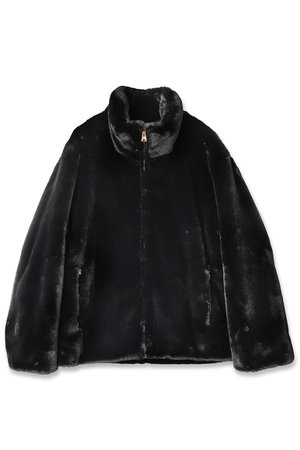 クルニ/CULLNIの【UNISEX】FAKE Fur Zip Up ハイネック ショートコート(110900/110902)