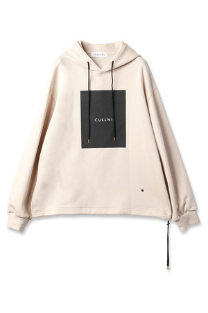 クルニ/CULLNIのボックス ロゴ プリント ドローストリング フーディー(110100/110105)