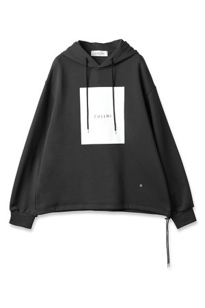 クルニ/CULLNIのボックス ロゴ プリント ドローストリング フーディー(110100/110105)