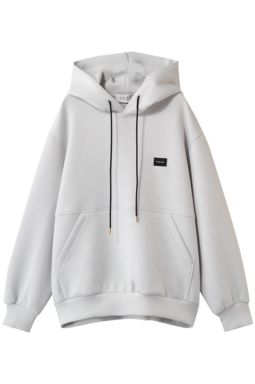 クルニ/CULLNIの【UNISEX】CULLNI エンブロイダリー パッチフーディー(アイスグレー/BS-016)