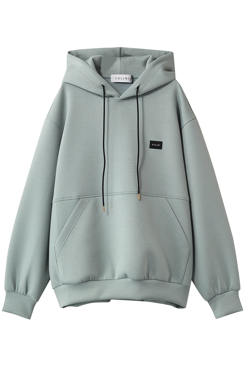 クルニ/CULLNIの【UNISEX】CULLNI エンブロイダリー パッチフーディー(グリーン/BS-016)