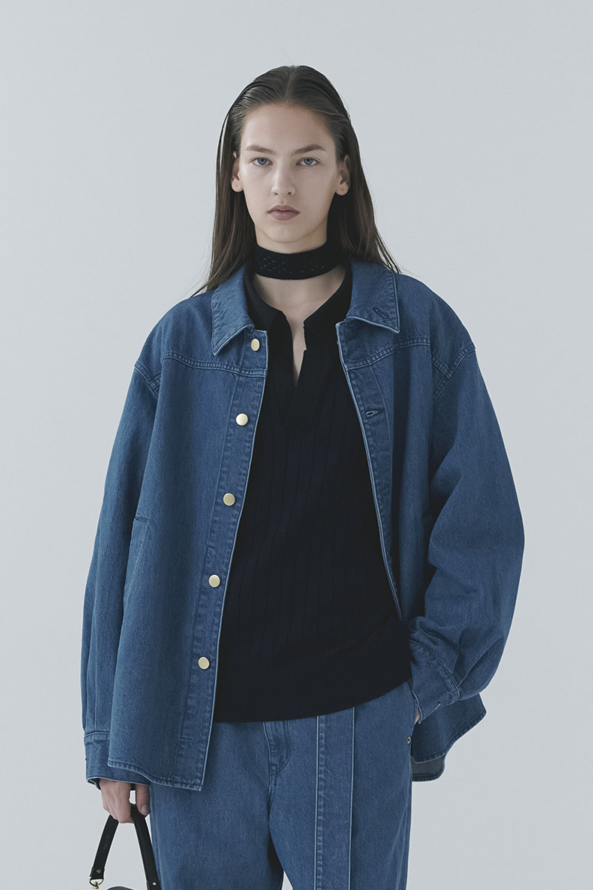 smile様 デニムFブルー CULLNI(クルニ)｜【UNISEX】Front Fly デニム ミニマムジャケット
