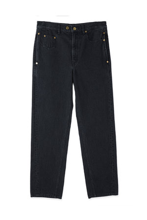 クルニ/CULLNIの【UNISEX】Asymmetrical ポケット ストレートデニムパンツ(110600/110604)