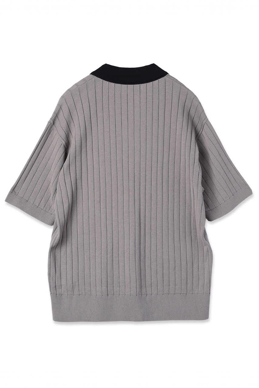 CULLNI(クルニ)｜【UNISEX】ワイド リブ スキッパー カラー ショート