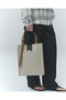 Leather Flap アジャスタブル ベルト キャンバス トートバッグ クルニ/CULLNI