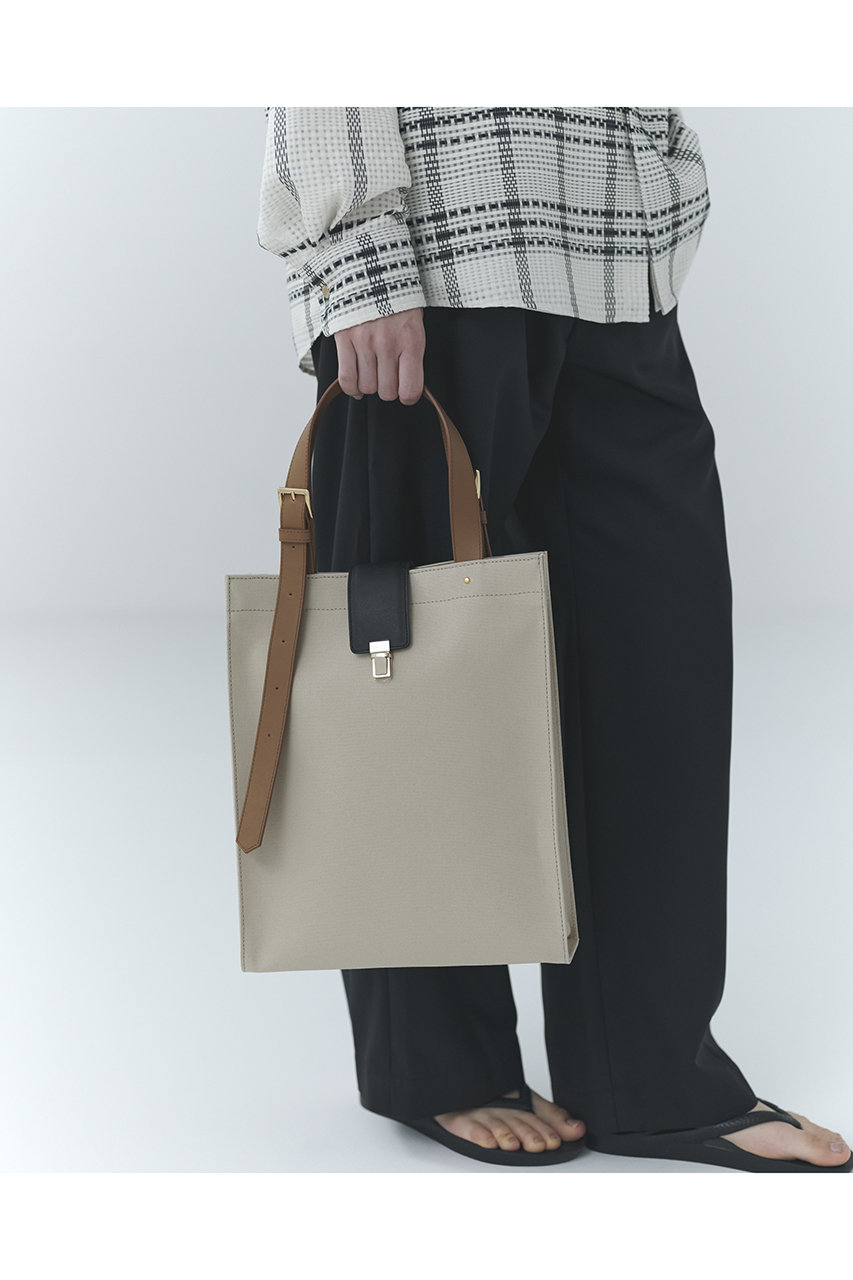 CULLNI(クルニ)｜Leather Flap アジャスタブル ベルト キャンバス