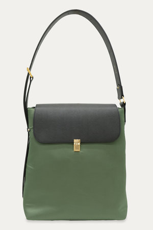 クルニ/CULLNIのLeather Flap ナイロン ツイル ショルダーバッグ(120100/120101)