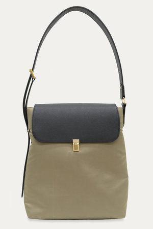 クルニ/CULLNIのLeather Flap ナイロン ツイル ショルダーバッグ(120100/120101)