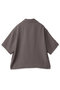 【UNISEX】Dry Double Cloth ジップ アップ ショートスリーブ ボタン-ダウン コンパクトシャツ クルニ/CULLNI
