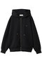 【UNISEX】CULLNI エンブロイダリー パッチジップアップフーディー クルニ/CULLNI ブラック