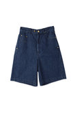 【UNISEX】Asymmetrical ポケット デニムハーフパンツ