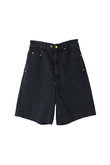 【UNISEX】Asymmetrical ポケット デニムハーフパンツ