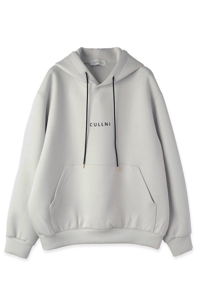 クルニ/CULLNIの【UNISEX】CULLNI Logo エンブロイダリー フーディー(アイスグレー/BS-015)