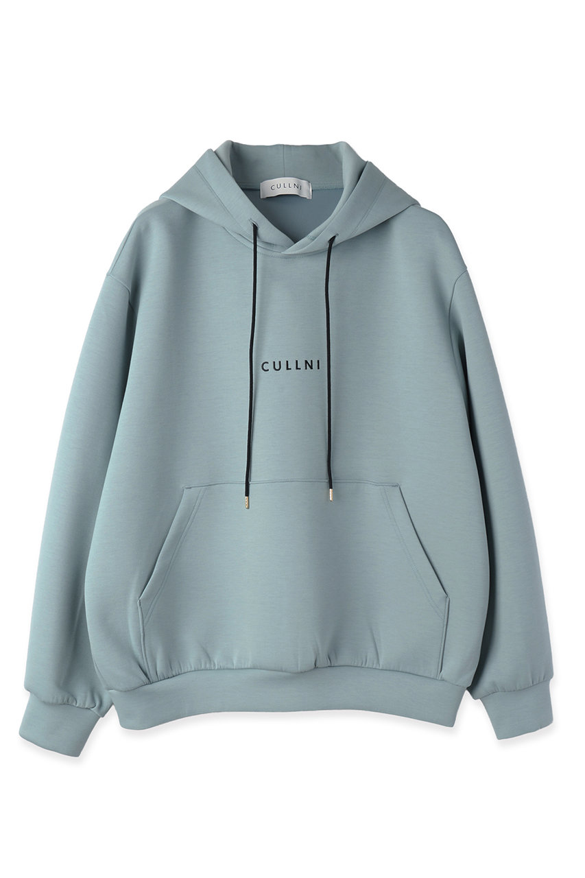クルニ/CULLNIの【UNISEX】CULLNI Logo エンブロイダリー フーディー(グリーン/BS-015)