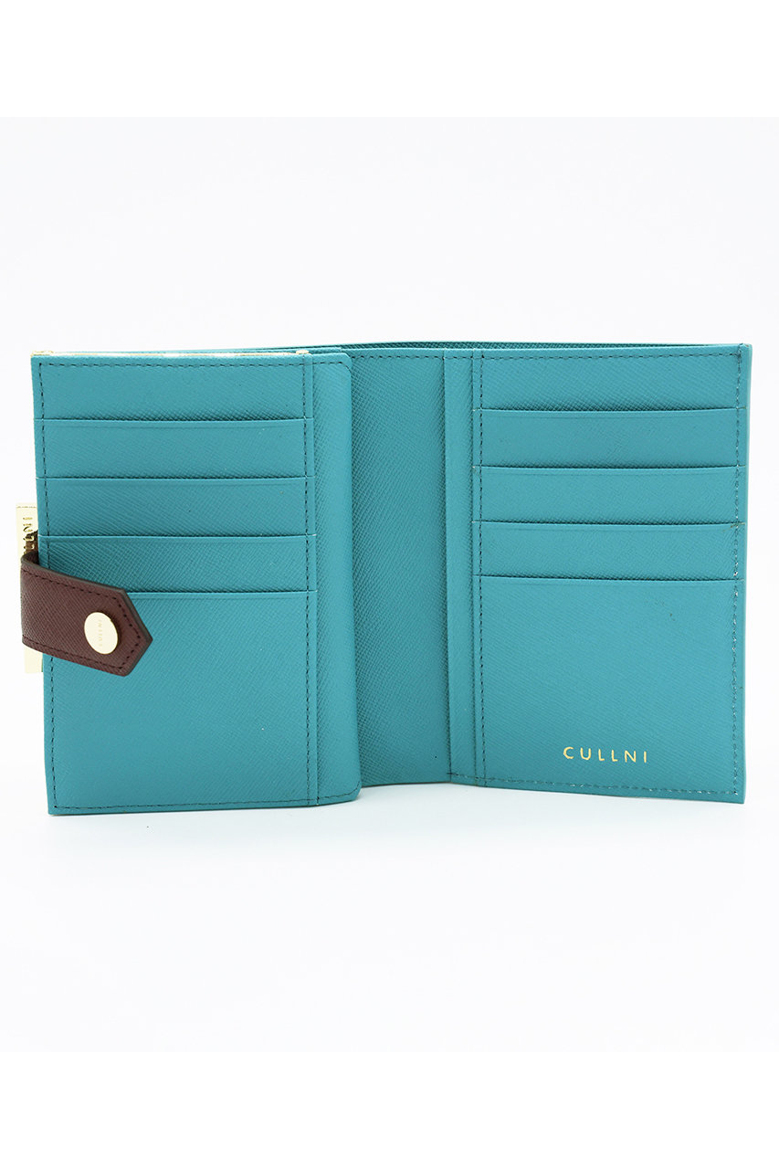 ファッション小物 CULLNI PALE AQUA 三つ折り財布
