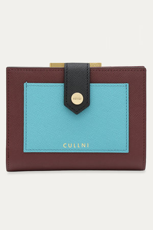 クルニ/CULLNIのLeather Combination ポケット クラスプ ウォレット(120700/120701)