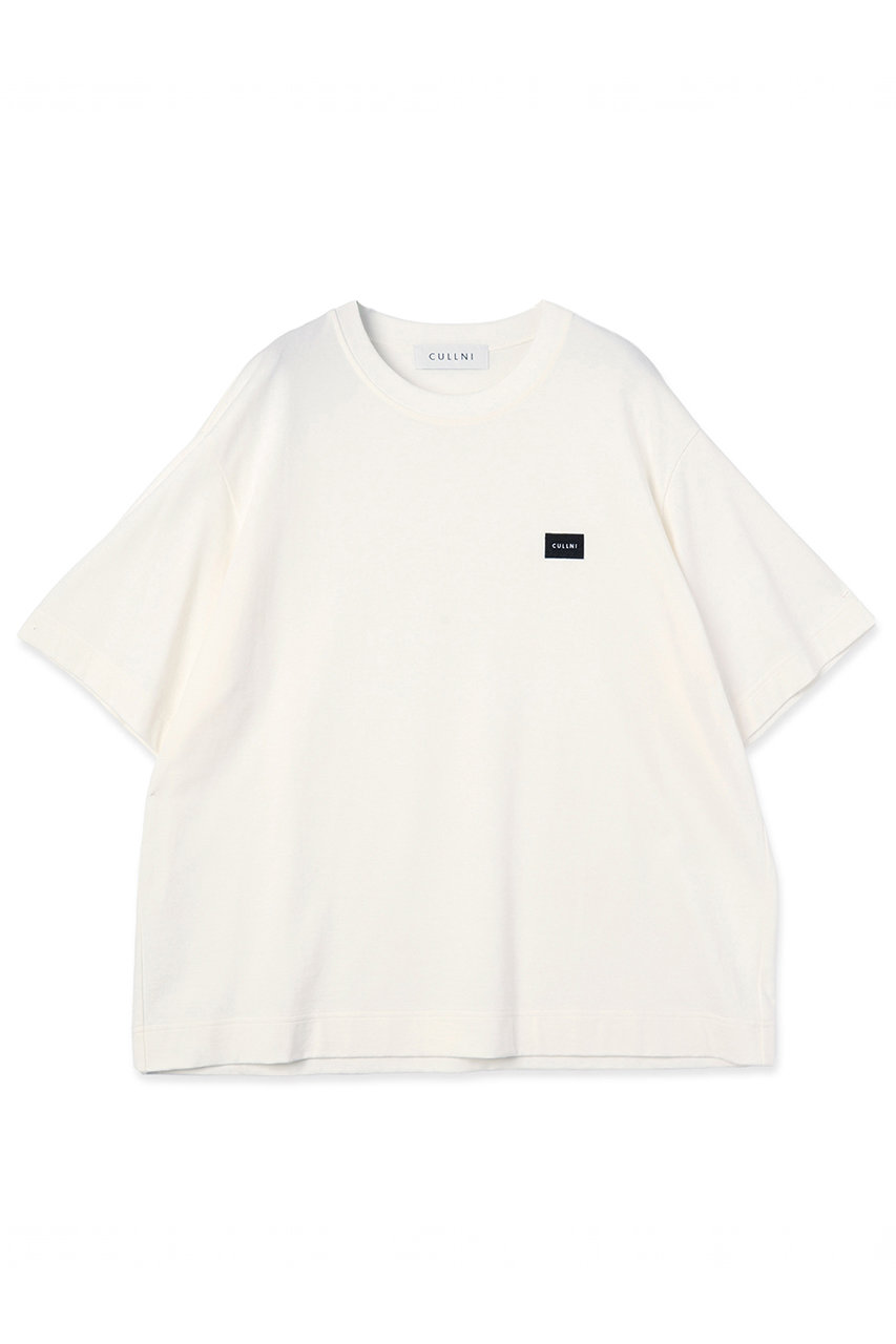 クルニ/CULLNIの【UNISEX】CULLNI エンブロイダリー パッチショートスリーブ プルオーバー(ホワイト/BS-019)