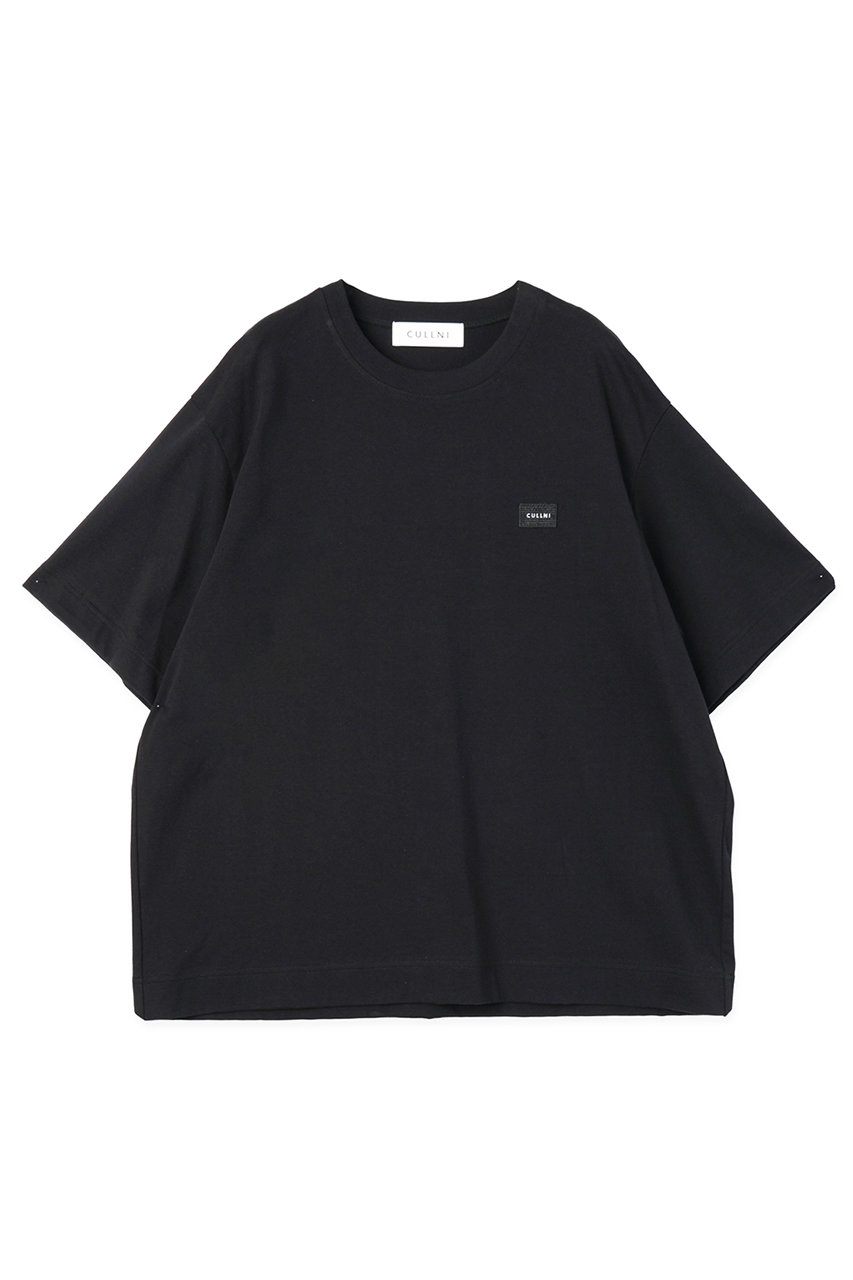 クルニ/CULLNIの【UNISEX】CULLNI エンブロイダリー パッチショートスリーブ プルオーバー(ブラック/BS-019)