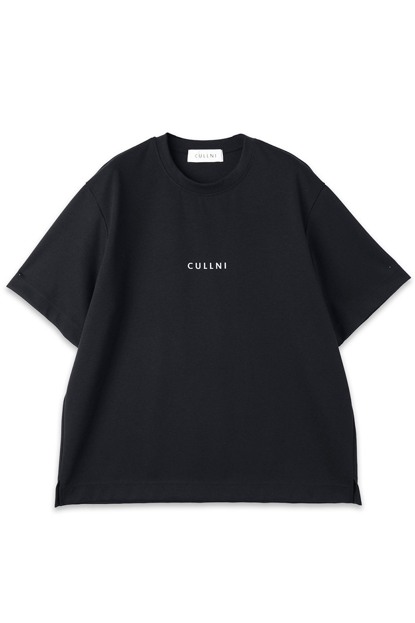 クルニ/CULLNIの【UNISEX】CULLNIロゴ刺繍ショートスリーブプルオーバー(ブラック/BS-020)