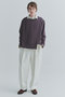 【UNISEX】Structured ツイルダブルクロスピンタック2タックスローストリングワイドパンツ クルニ/CULLNI