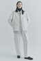 【UNISEX】Structured ツイルダブルクロスピンタック2タックスローストリングワイドパンツ クルニ/CULLNI