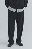 【UNISEX】ストレッチファイバーコードピケドローストリングワイドパンツ