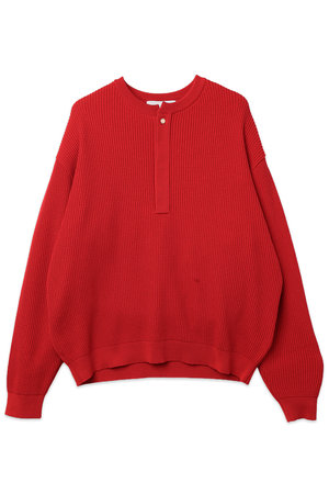 クルニ/CULLNIの【UNISEX】オーガニックコットンワッフルミニマルヘンリーネックプルオーバー(110300/110301)