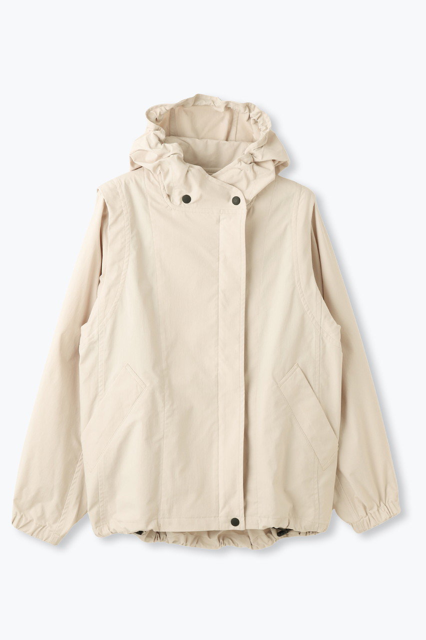 lelill ハイテク2WAYフードコート (サンド, 38) レリル ELLE SHOP