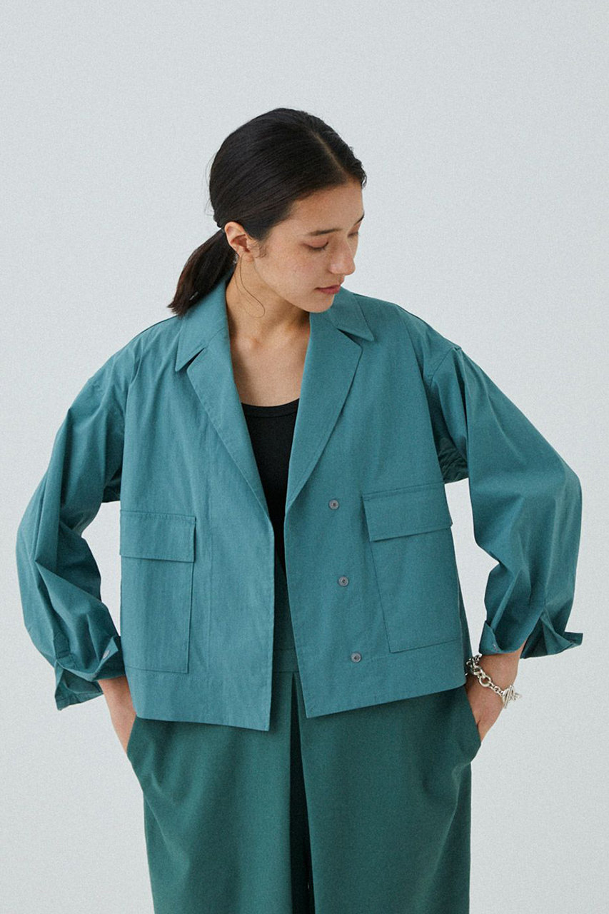 lelill(レリル)｜スペンサーシャツ/グリーン の通販｜ELLESHOP