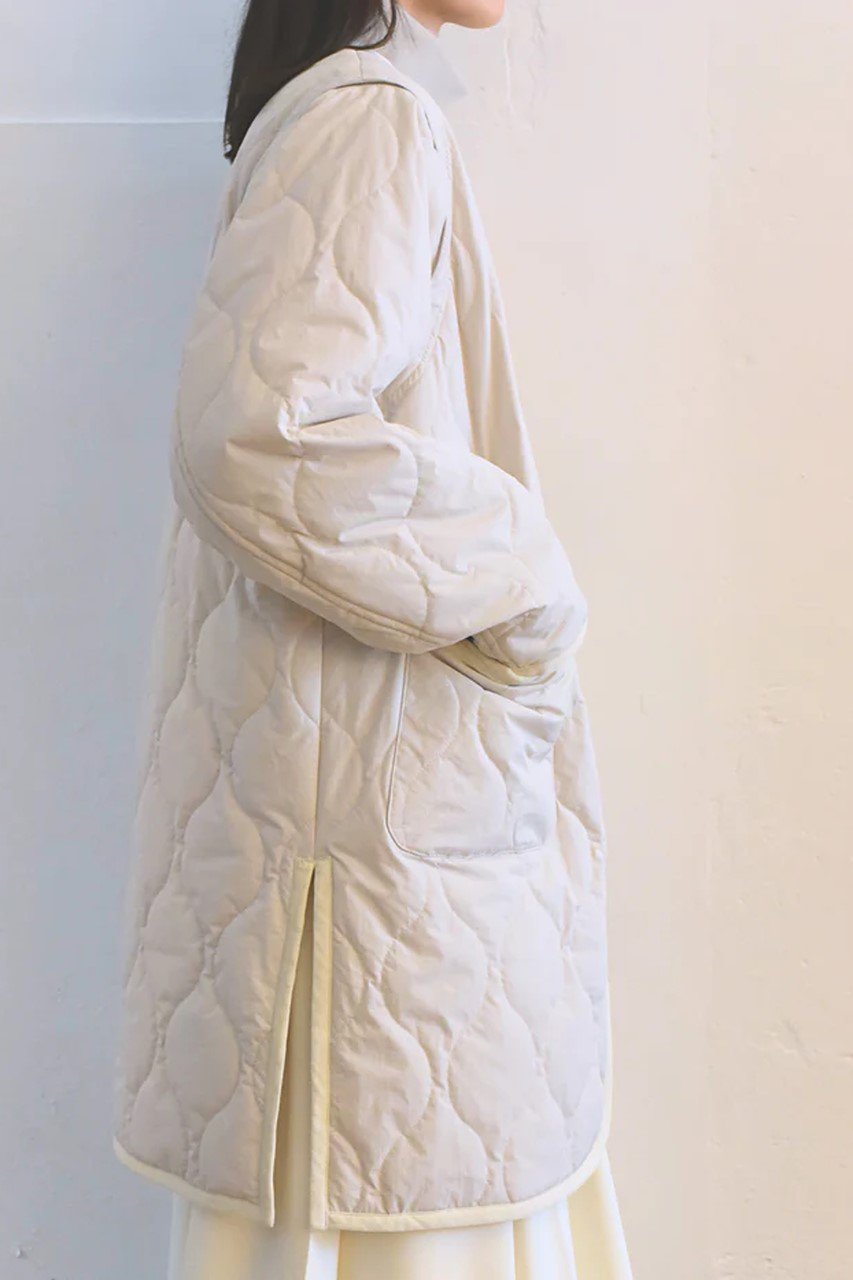 lelill(レリル)｜THE QUILTING COAT/ブラック の通販｜ELLESHOP