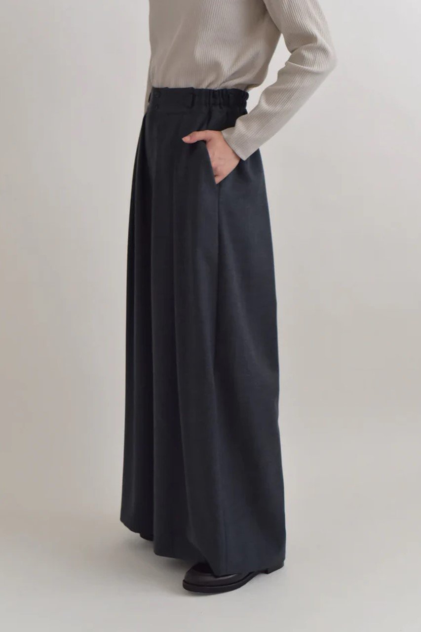 lelill(レリル)｜トロピカルワイドPT/グレー の通販｜ELLESHOP